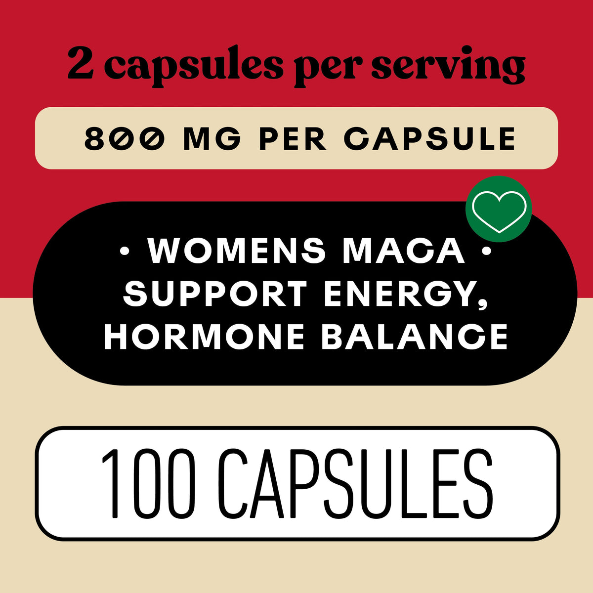 Capsules de Maca Rouge Biologique