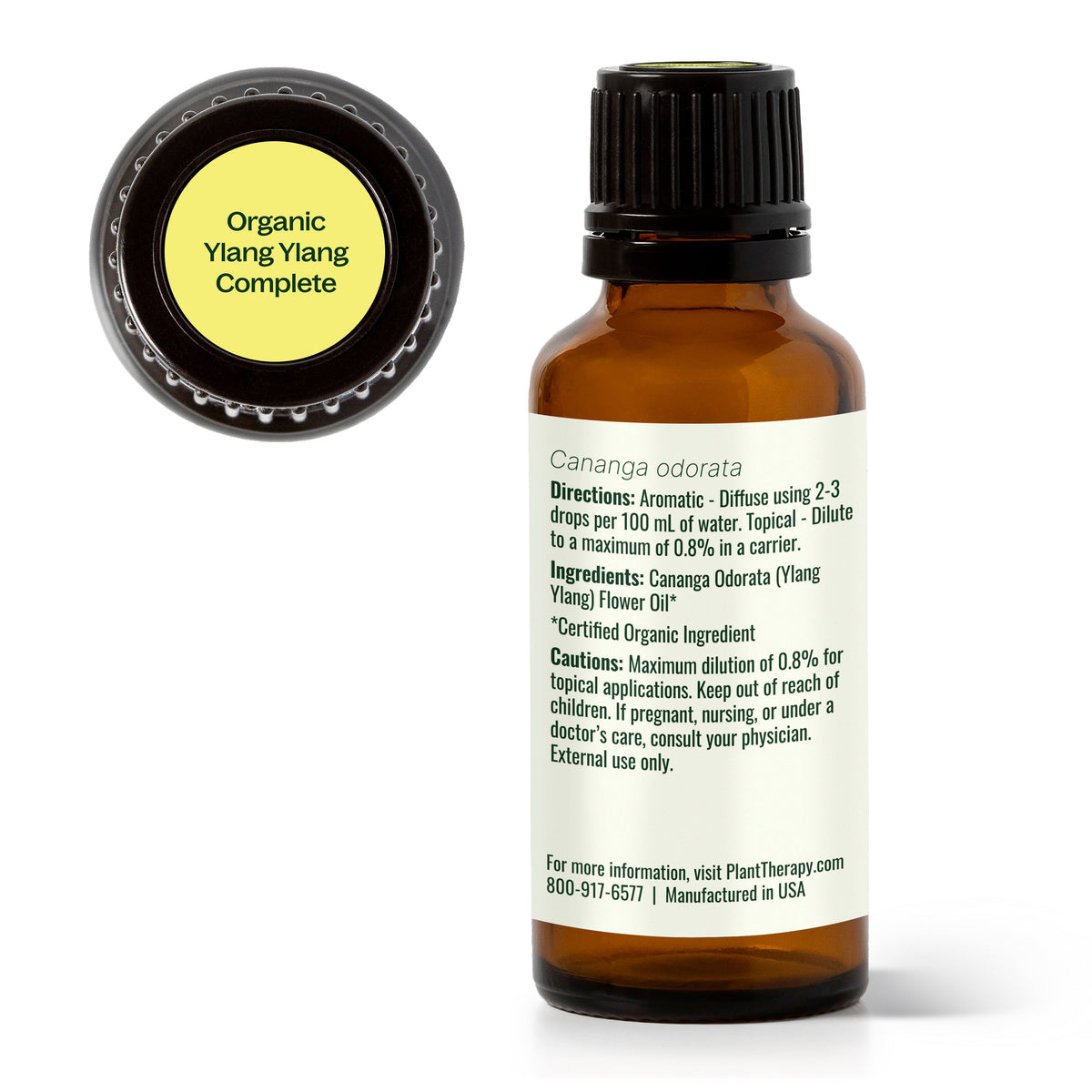 Aceite esencial completo de Ylang Ylang orgánico