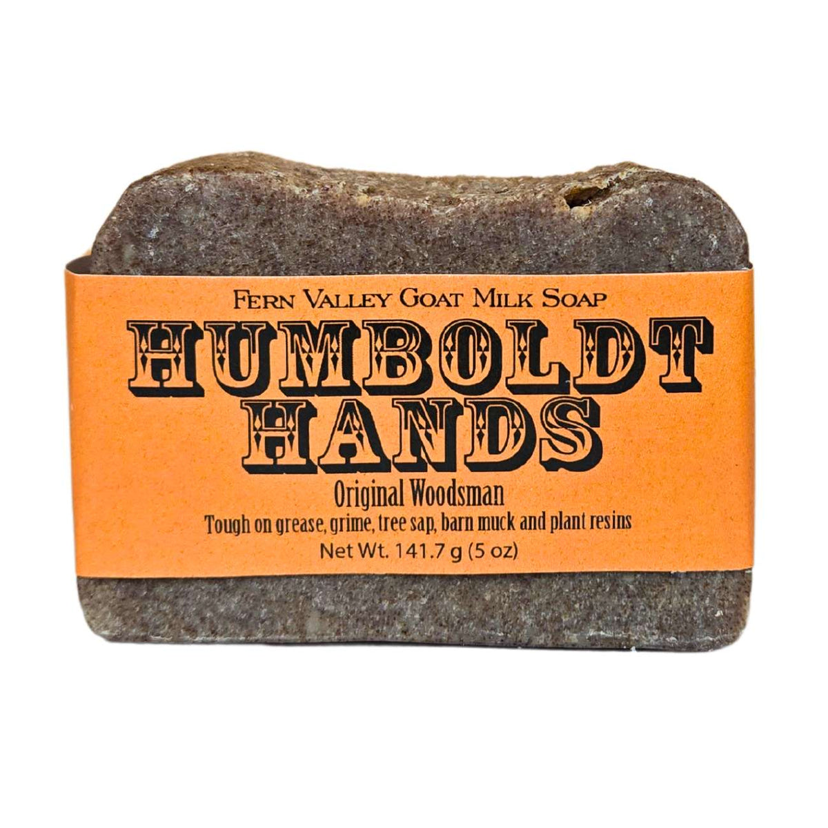 Jabón natural de leche de cabra | Limpiador de manos Humboldt Hands de alta resistencia | Original Woodsman