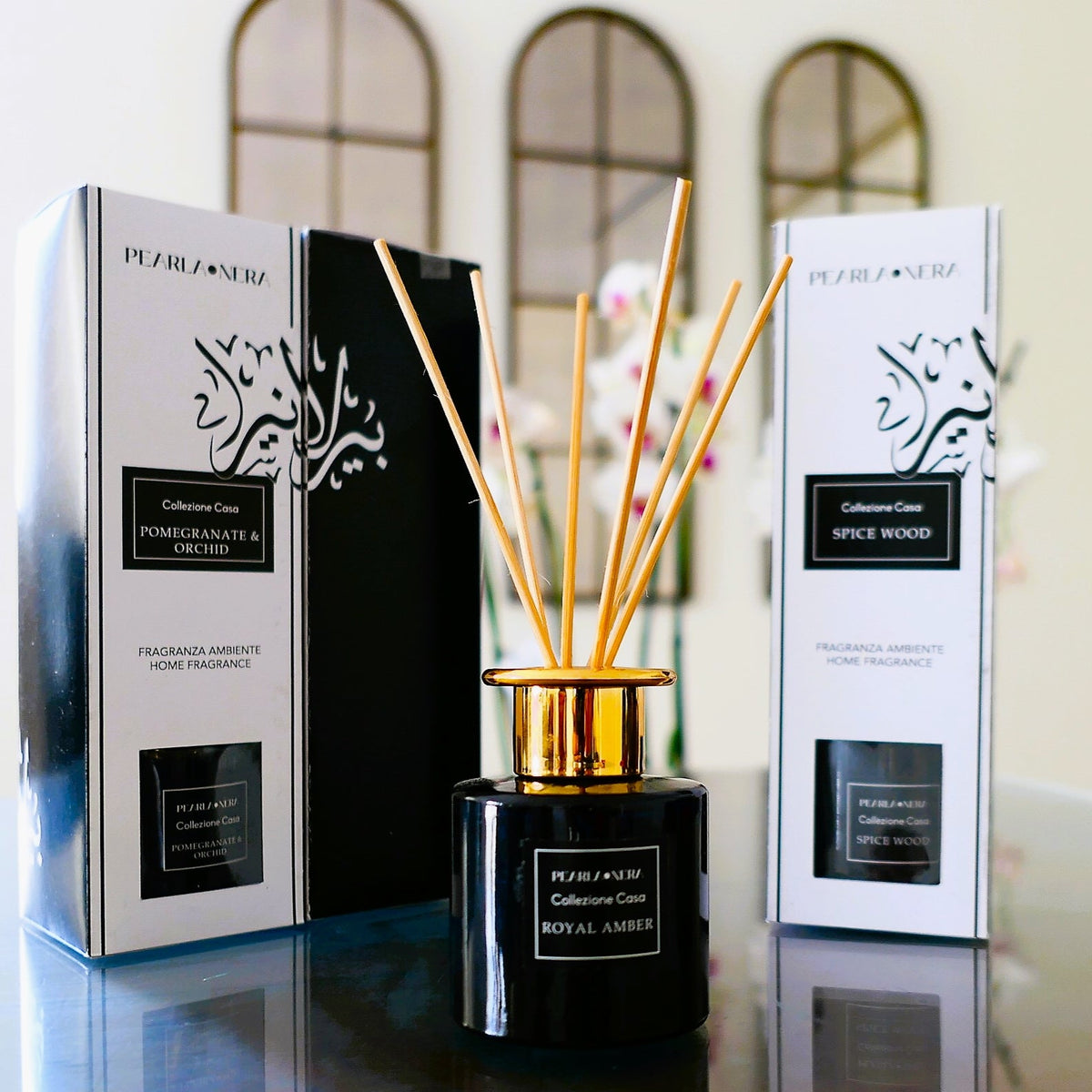 Diffuseur à bâtonnets Bois Sombre 100 ml