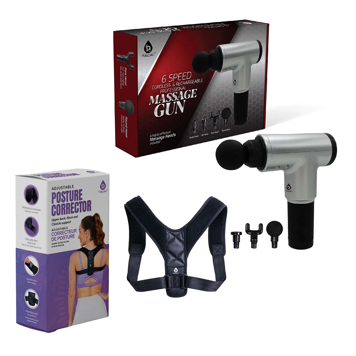 Paquete Pursonic Ultimate para el alivio del dolor y el soporte postural