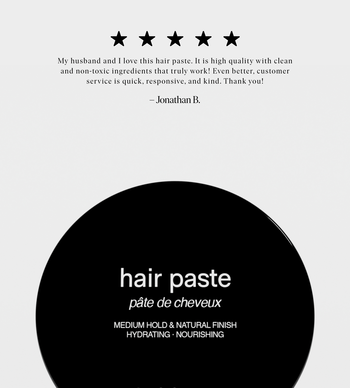Pâte coiffante