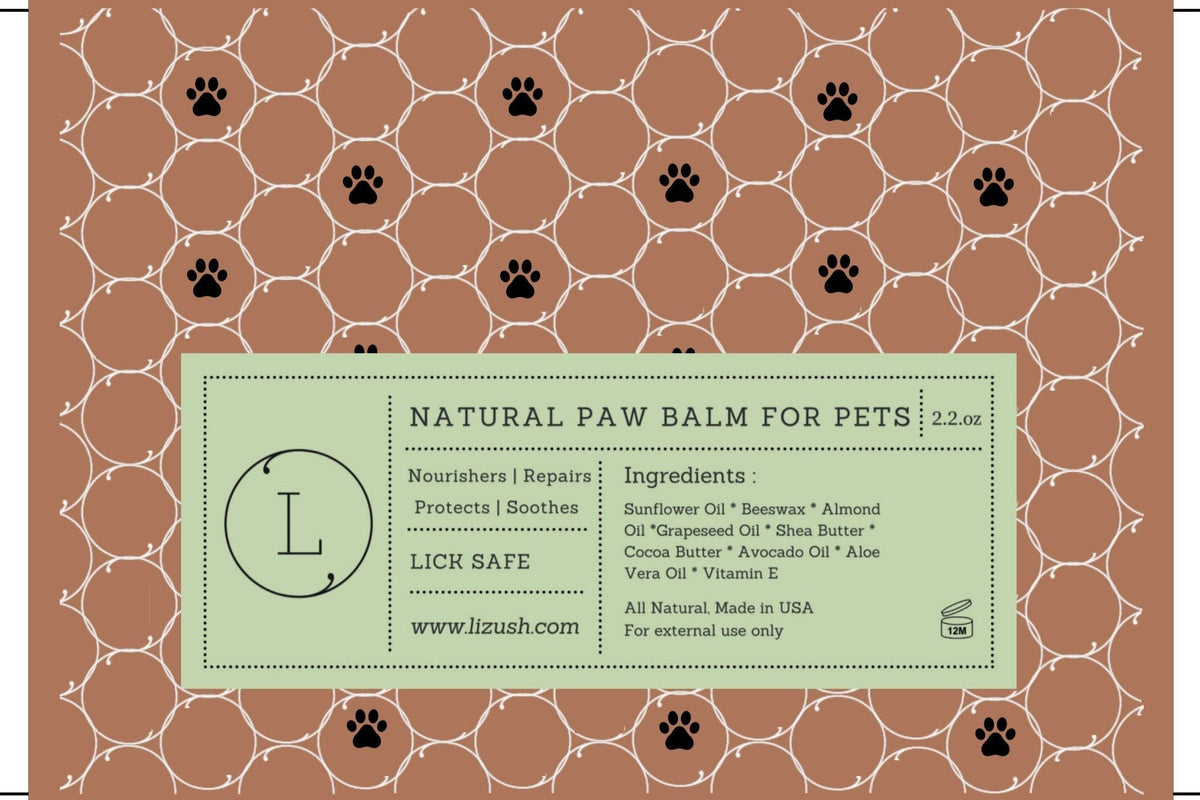 Bálsamo natural para patas de mascotas