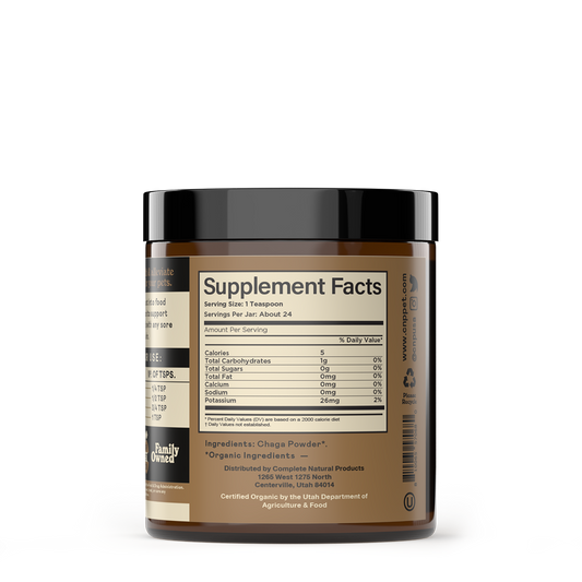 Organic Chaga Mushroom Powder for Dogs and Cats