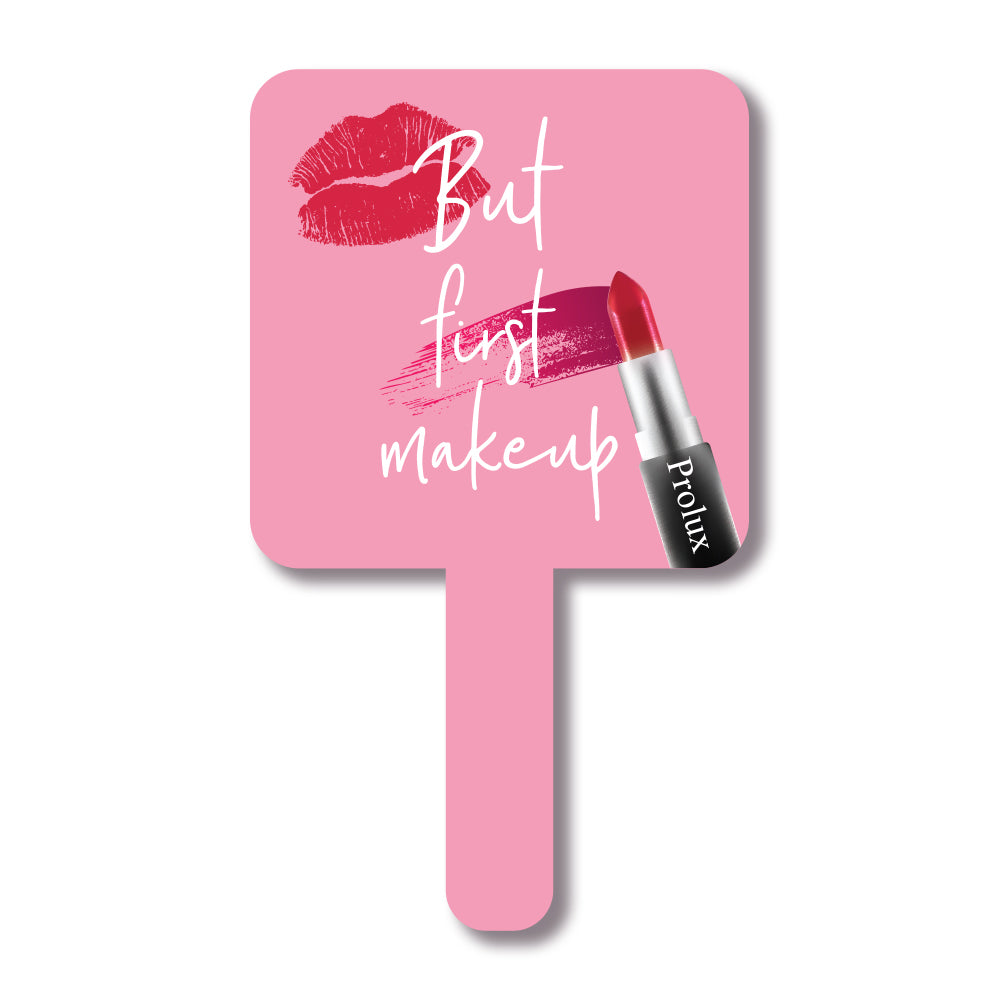 Pero primero, espejo de mano para maquillaje
