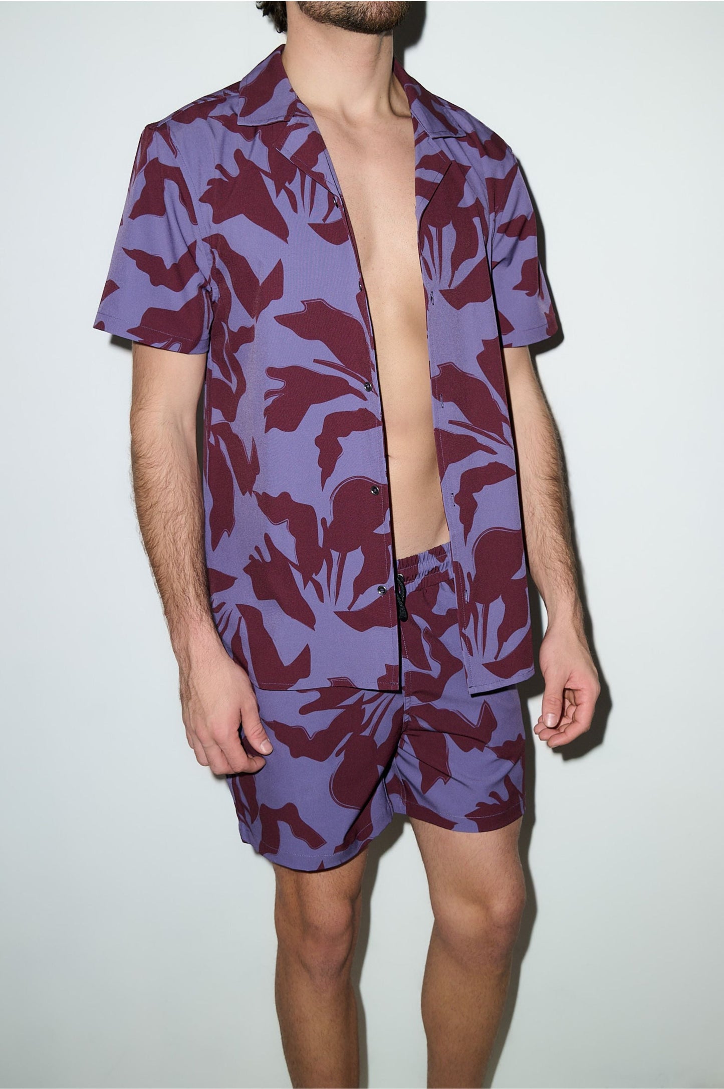 Saint Tropez Cabana Set – Burgundy Lilac