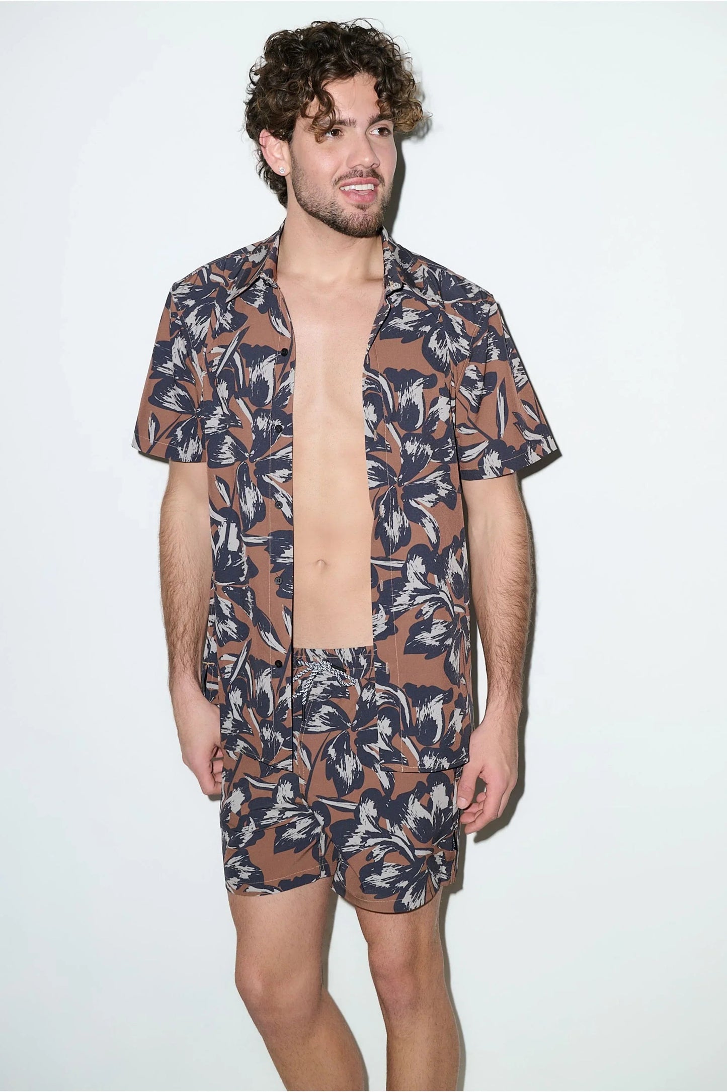 Chemise classique Todos Santos Fleur de tabac
