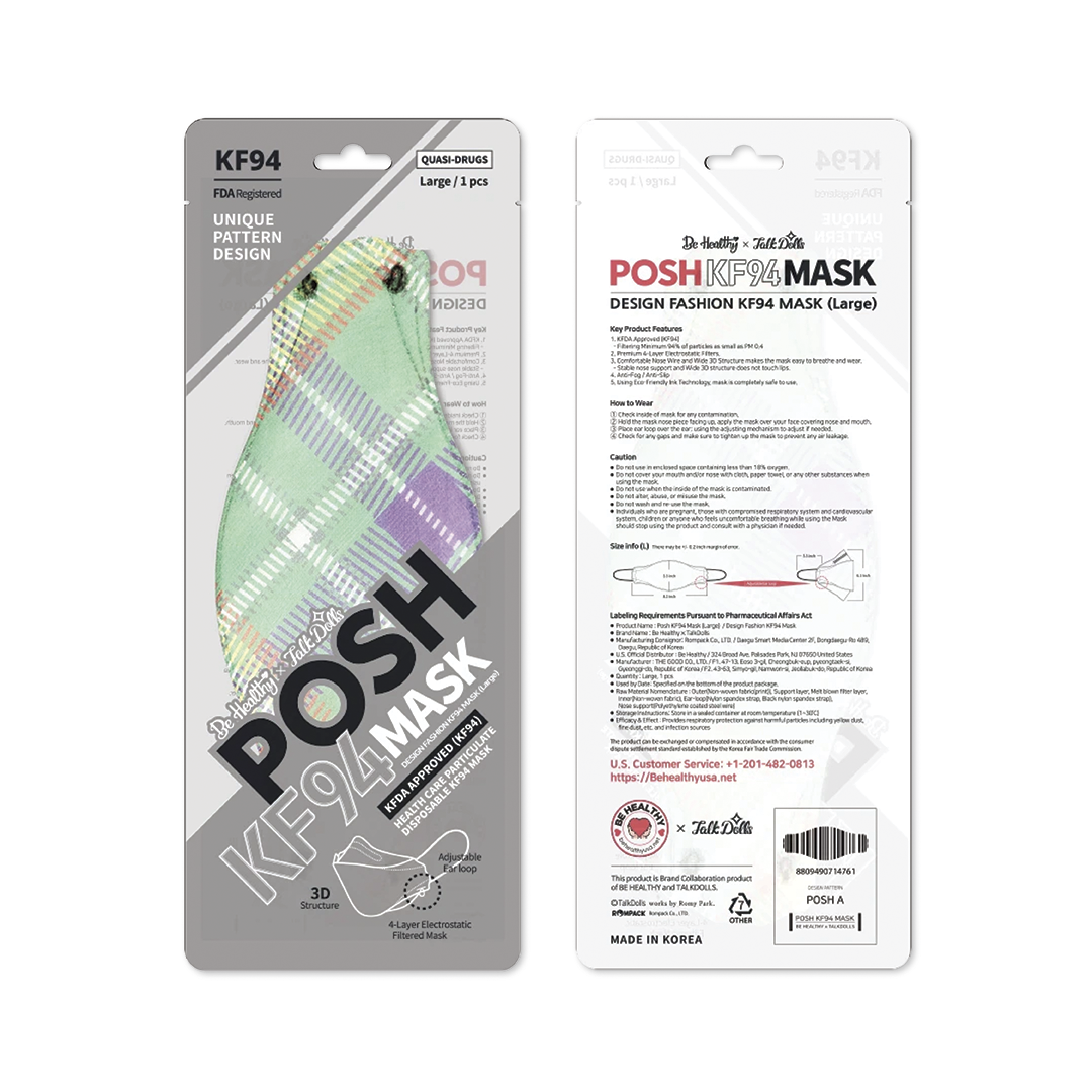 Mascarilla POSH KF94 Palm Springs (A05)