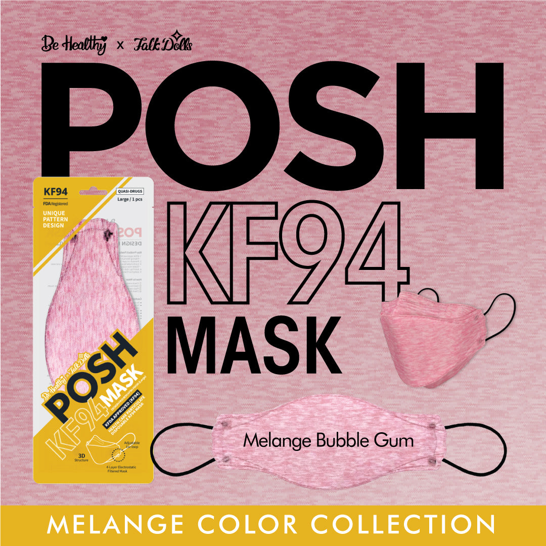 POSH KF94 Mask Melange Bubble Gum (C03)