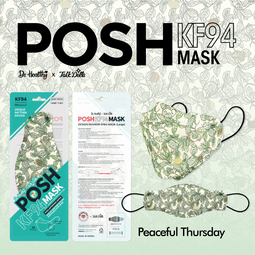 Mascarilla POSH KF94 Jueves Pacífico (B09)