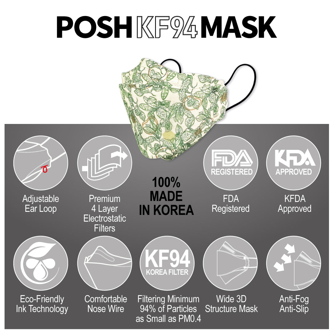 Mascarilla POSH KF94 Jueves Pacífico (B09)
