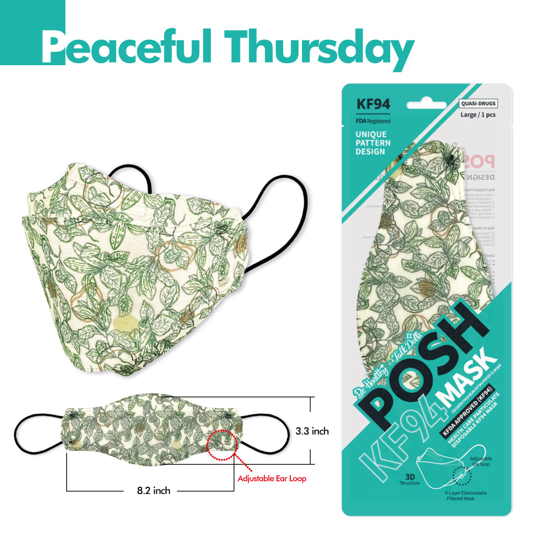 Mascarilla POSH KF94 Jueves Pacífico (B09)