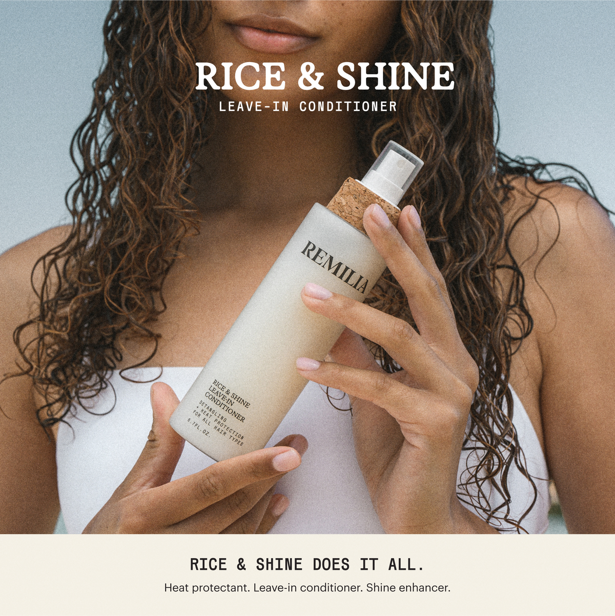 Revitalisant sans rinçage Rice & Shine