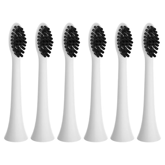 Pursonic Replacement Toothbrush Heads Charcoal Infused Bristles, Compatible with Philips Sonicare Electric Toothbrush Handles - Pack