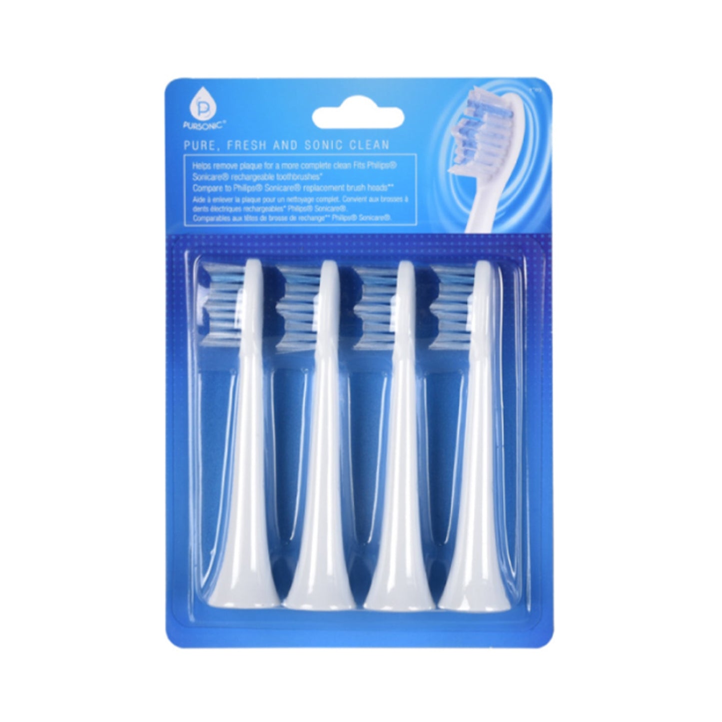 Pursonic Replacement Toothbrush Heads, Compatible with Sonicare Electric Toothbrush 8 Pack