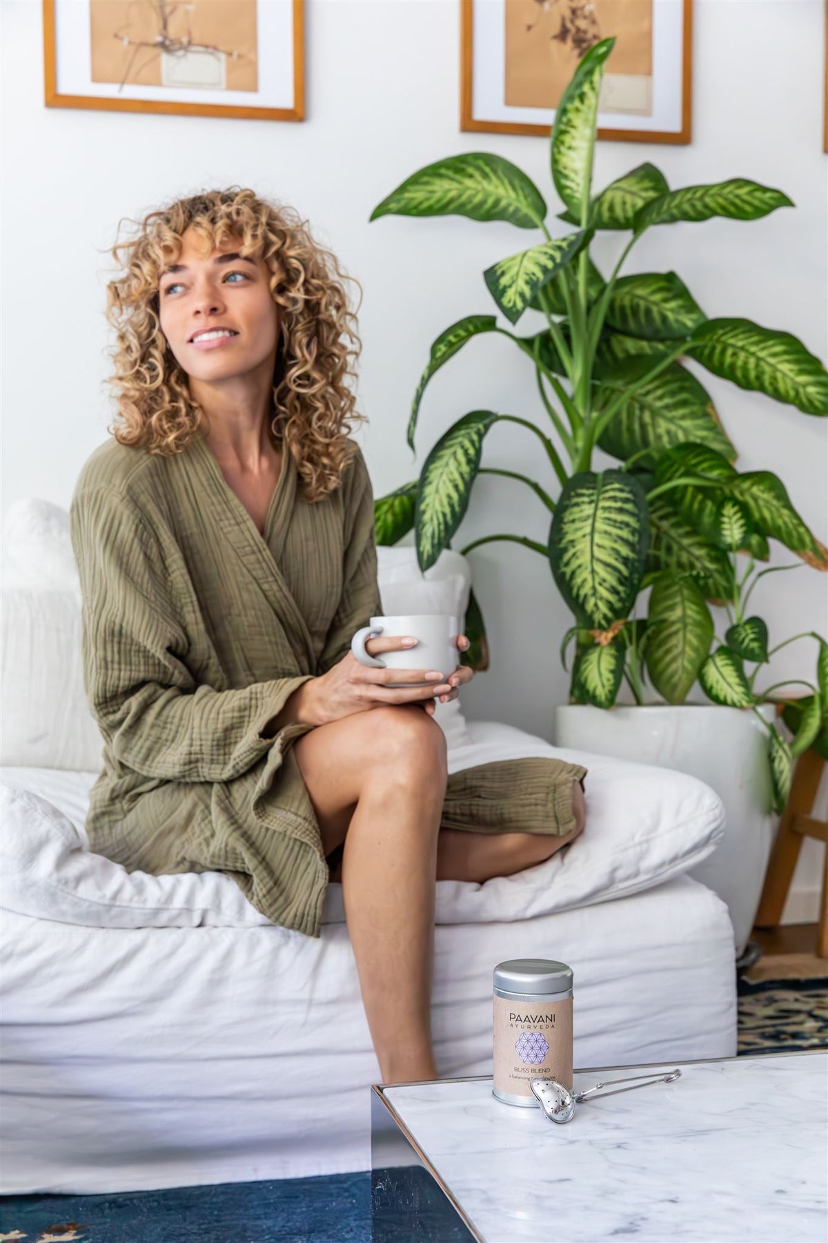 Tu ritual de té de hierbas | Té orgánico de hojas sueltas e infusor de corazón