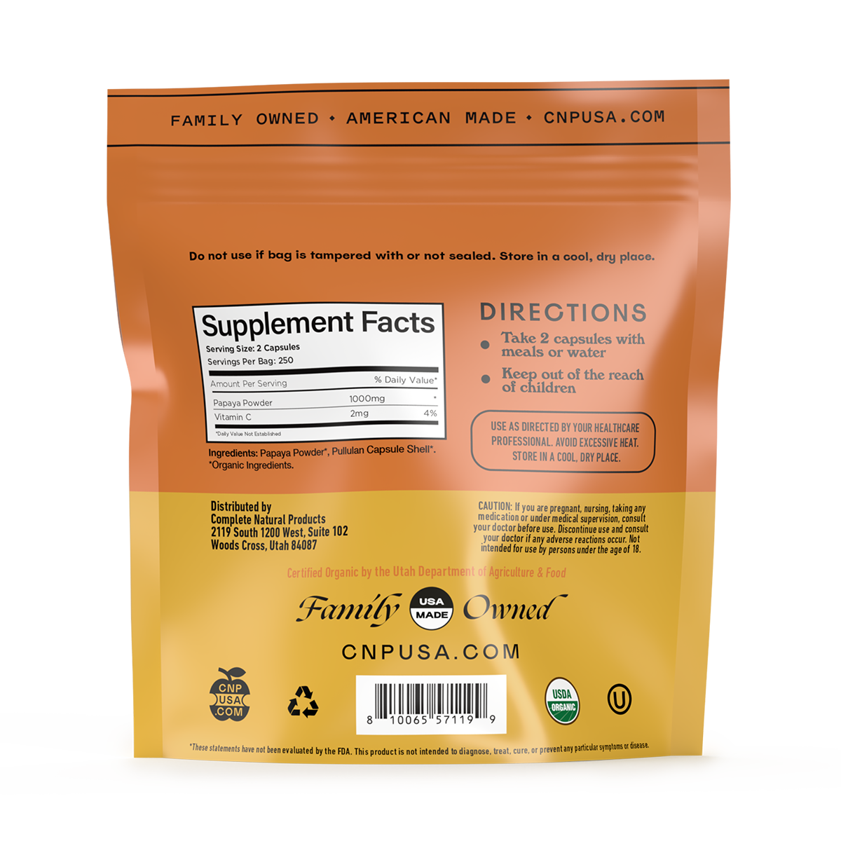 Organic Papaya Capsules