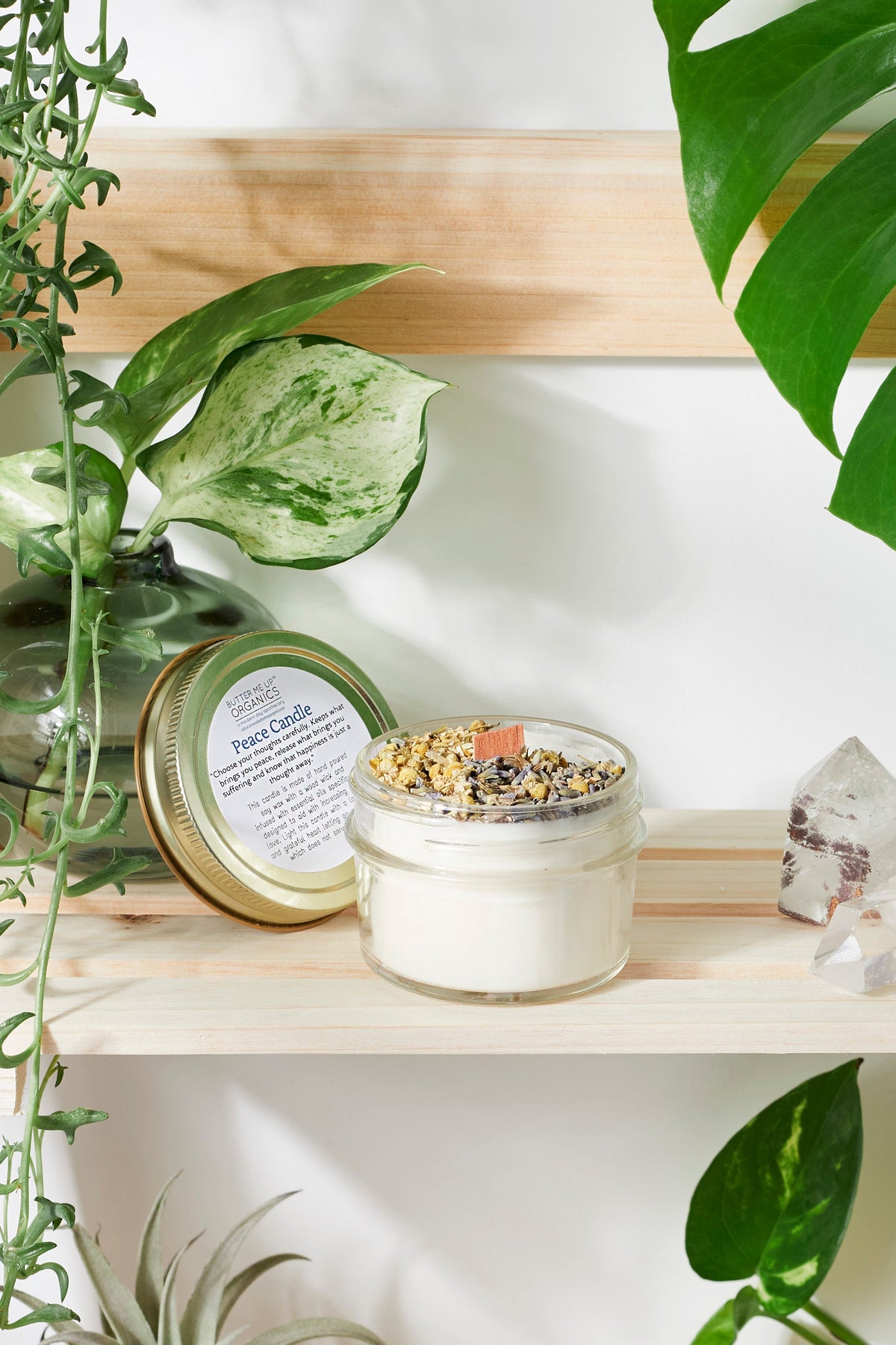 Vela de la Paz / Vela de la Serenidad / Vela de la Intención / Vela Ritual / Vela de Cristal / Vela Bonita / Vela de Cera de Soja Orgánica / Botanicals