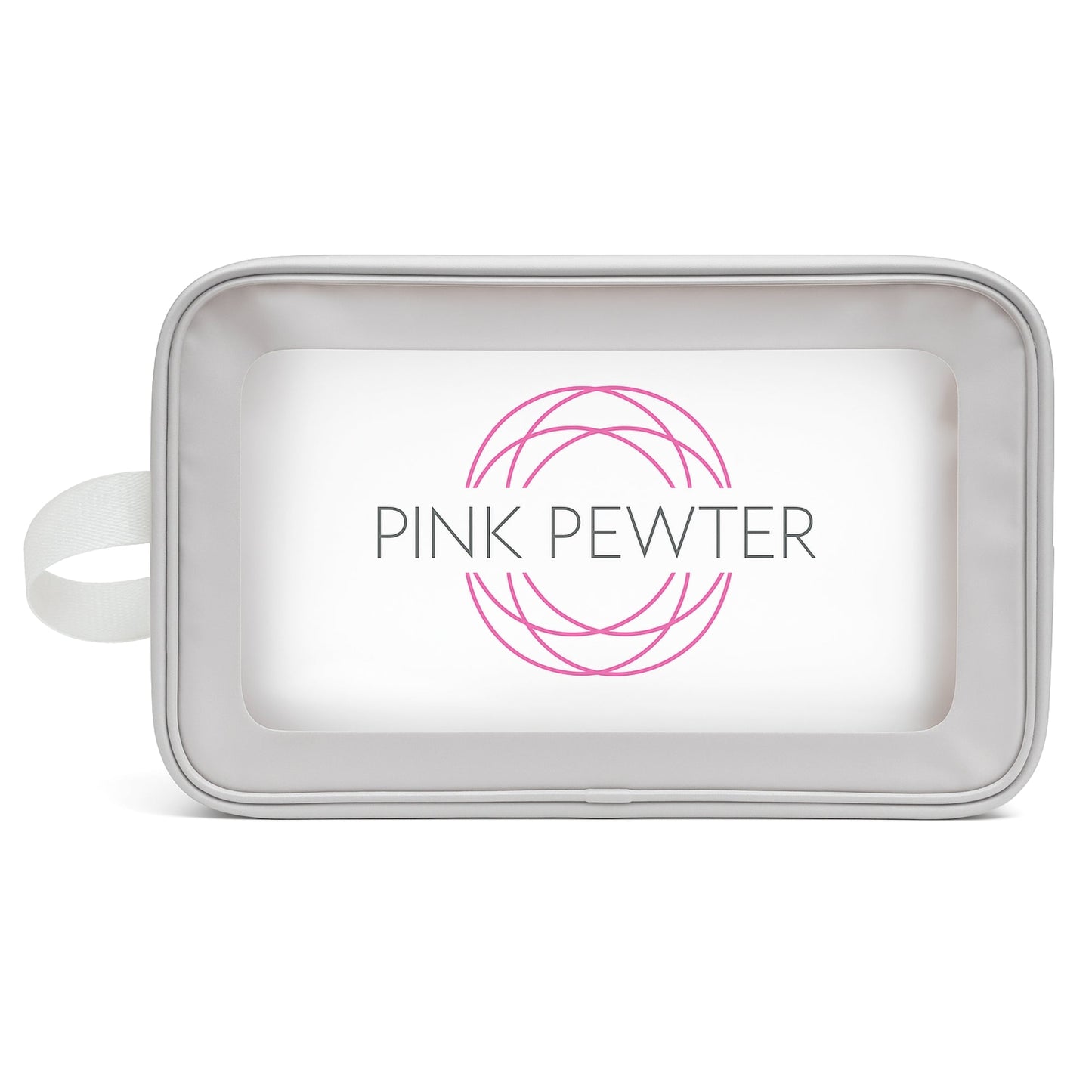 Pink Pewter Clear View Travel Bag