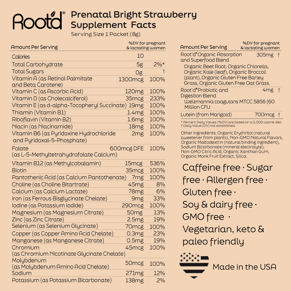 Nutrition prénatale essentielle + Électrolytes