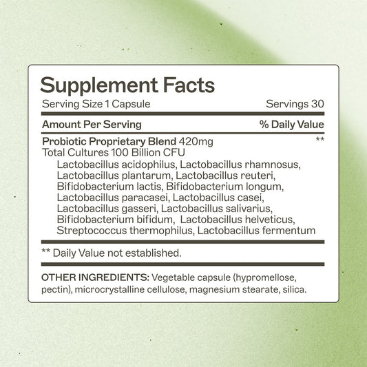 Probiotic Capsules 100 Billion