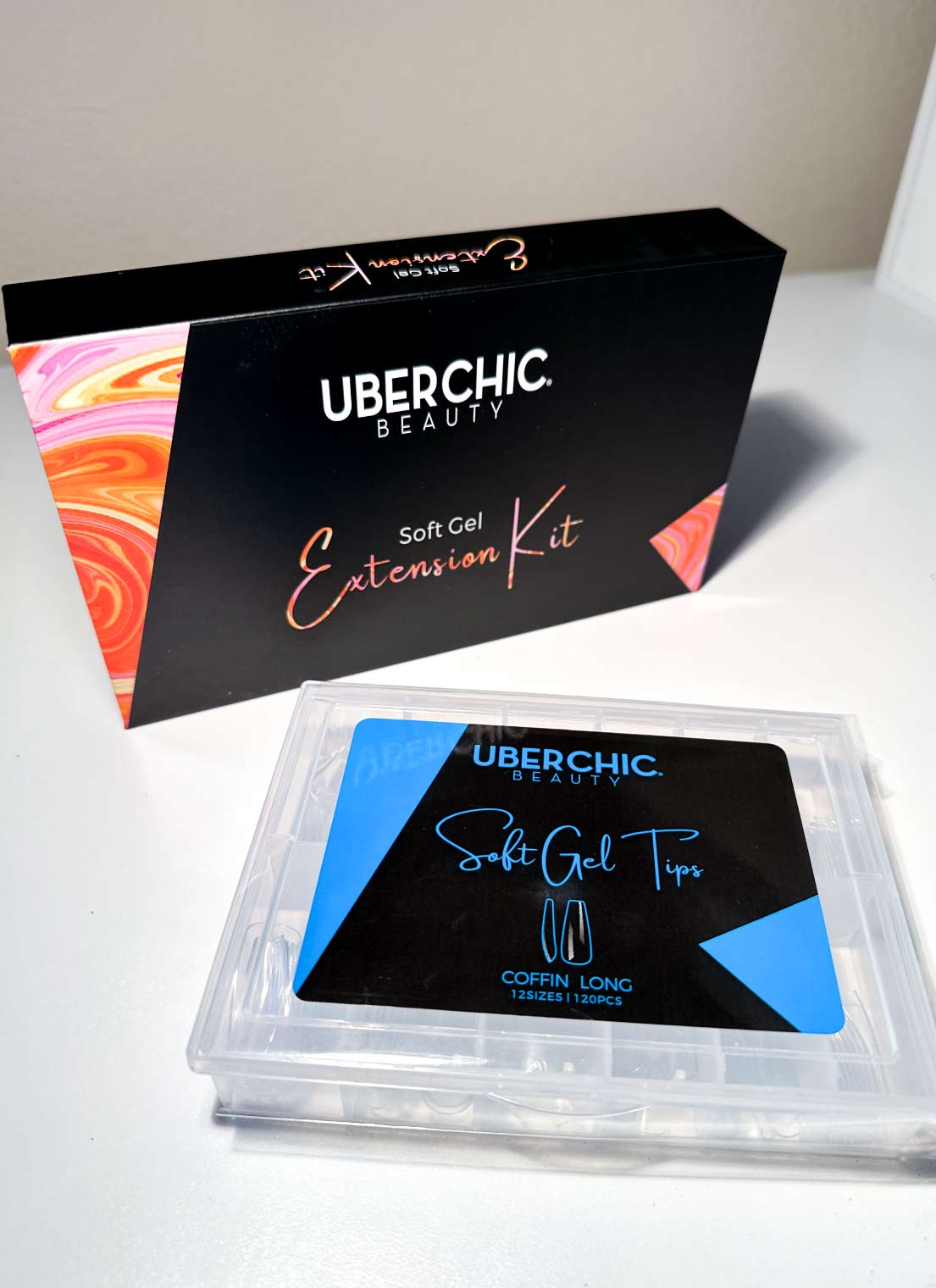 Soft Gel Kit: 3-Step Soak Off Nail Extension System with Bonus Gel Top Coat + FREE Soft Gel Tips!