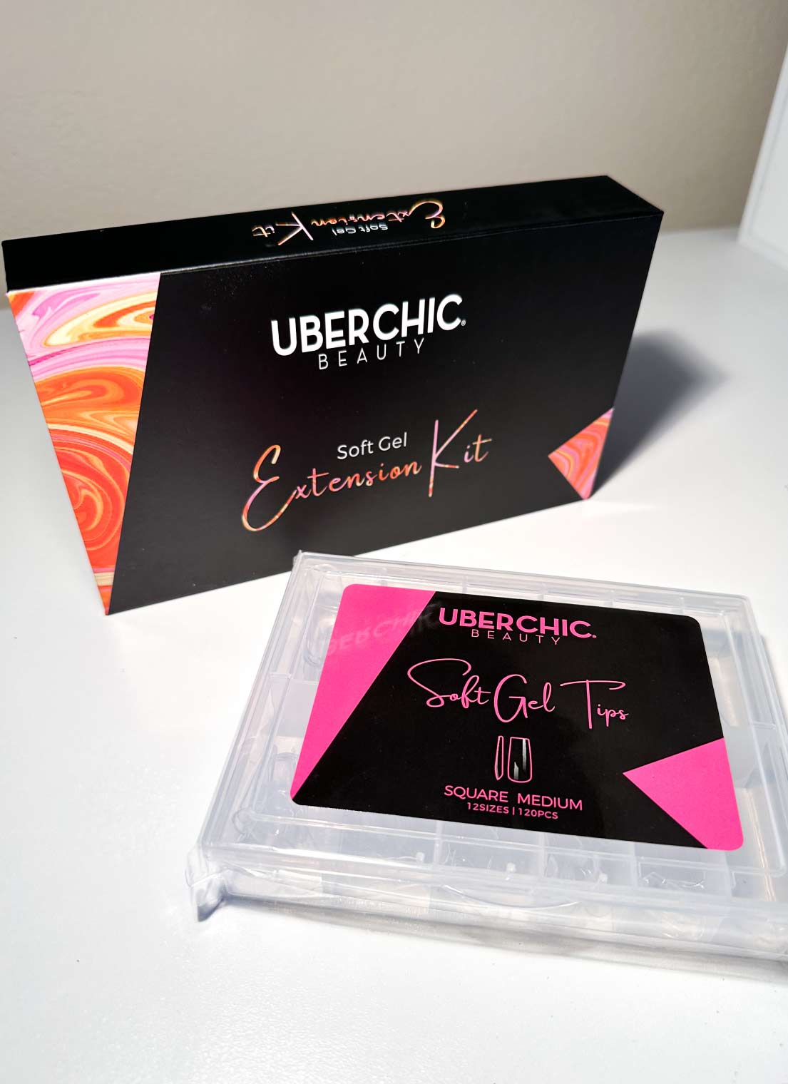 Soft Gel Kit: 3-Step Soak Off Nail Extension System with Bonus Gel Top Coat + FREE Soft Gel Tips!