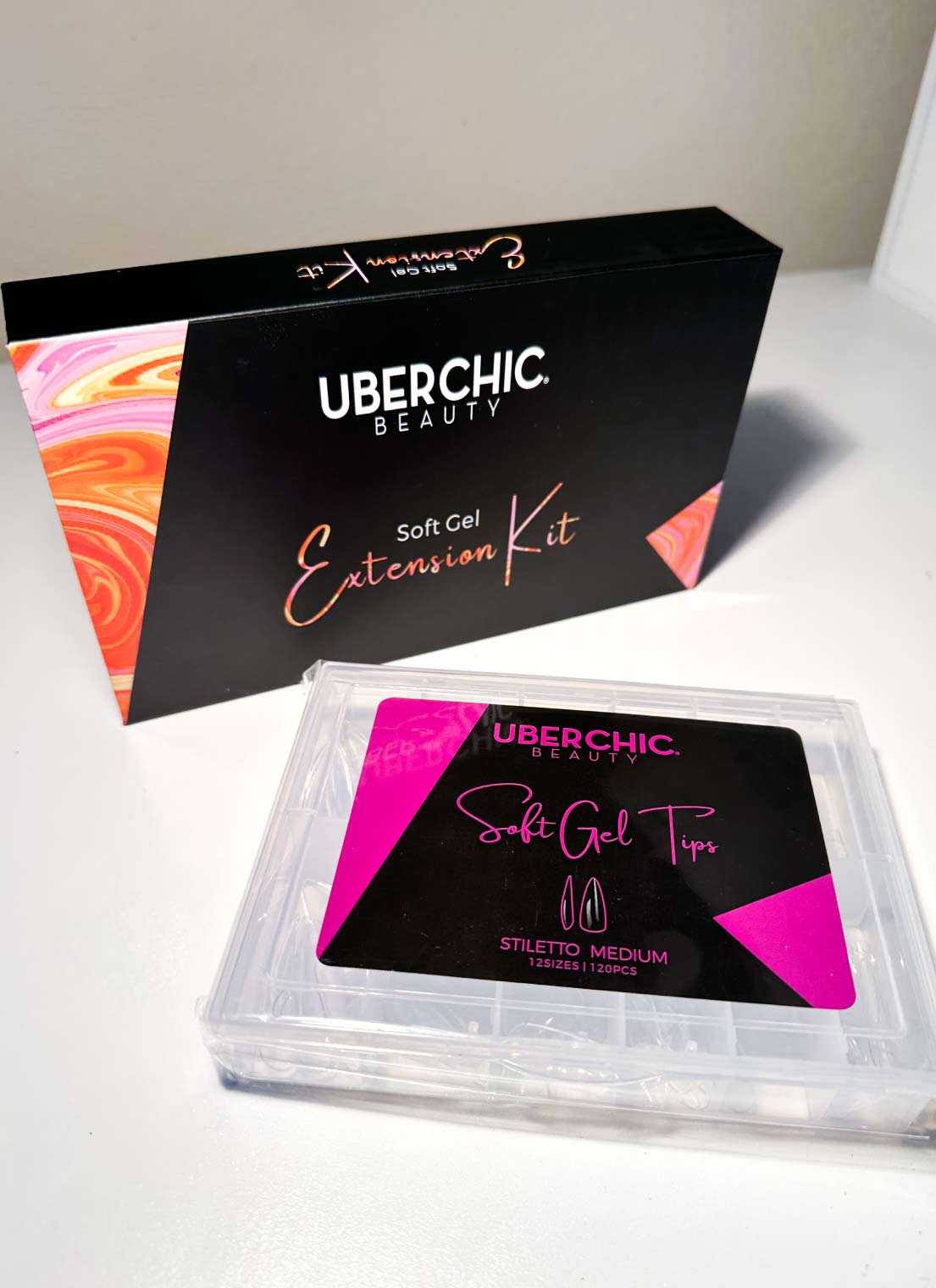 Soft Gel Kit: 3-Step Soak Off Nail Extension System with Bonus Gel Top Coat + FREE Soft Gel Tips!