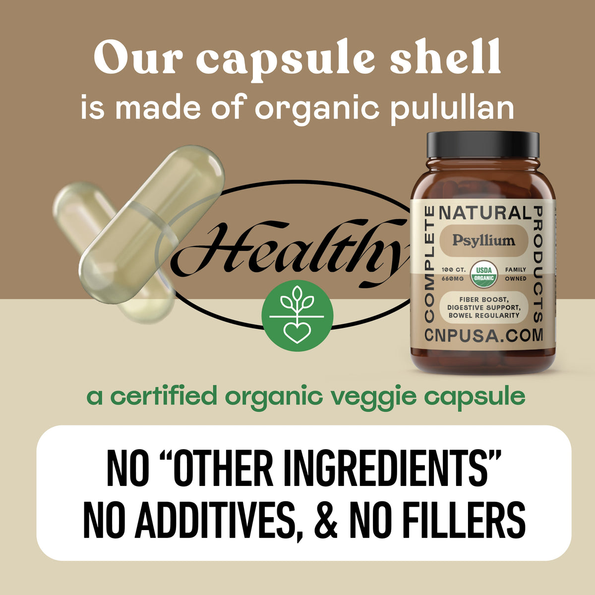 Organic Psyllium Husk Capsules