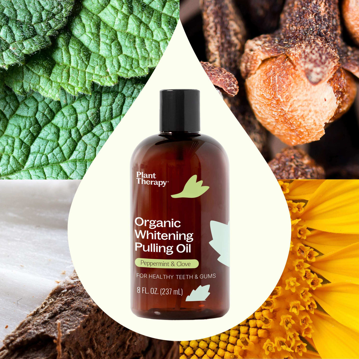 Aceite blanqueador orgánico para tirar