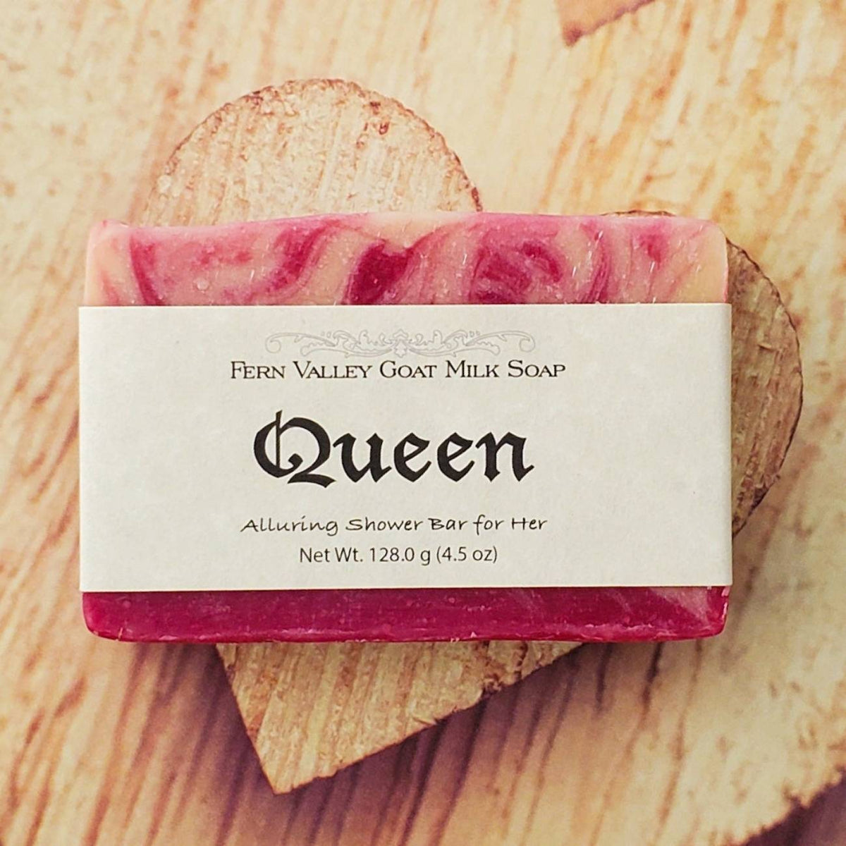 Jabón natural de leche de cabra | Queen: una atractiva barra de ducha para ella