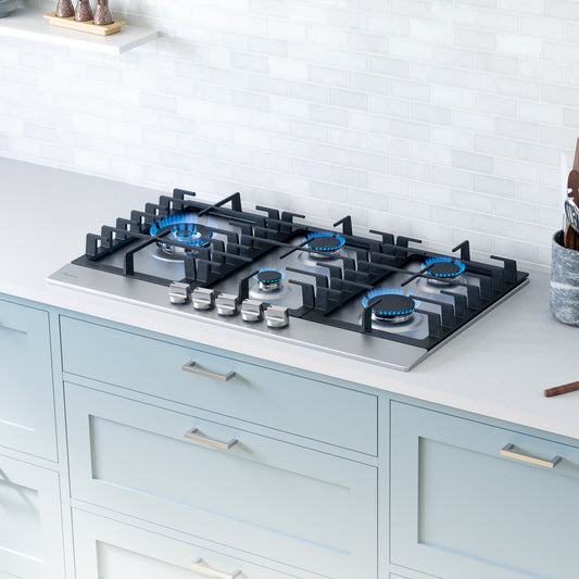 Rangaire 34" Gas Cooktop 5 Burners Stainless Steel RCG341S