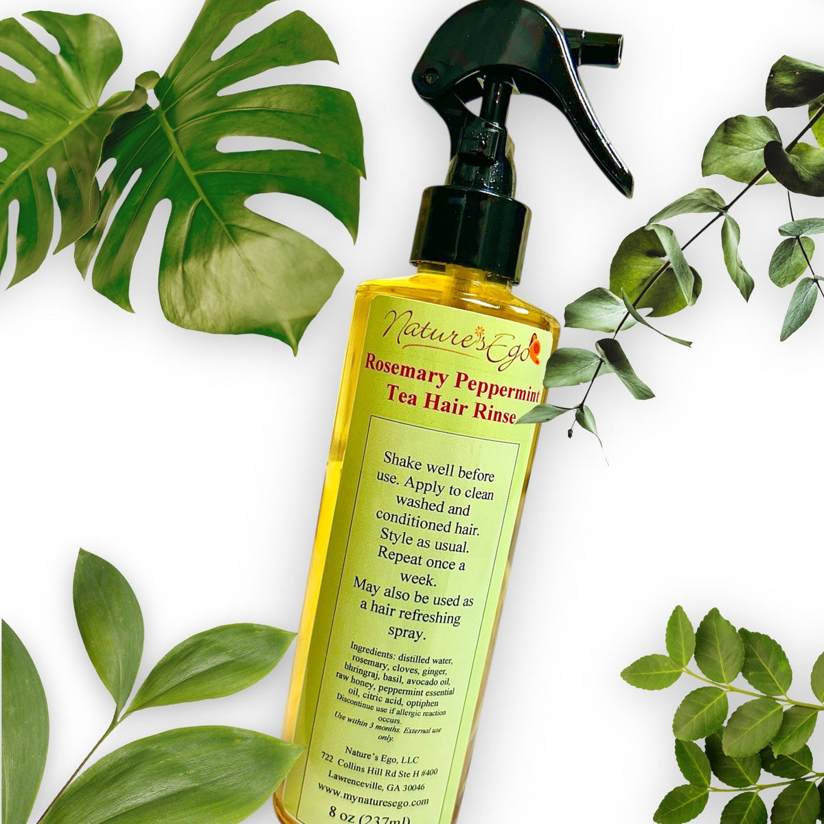 Rinçage capillaire au romarin et à la menthe poivrée