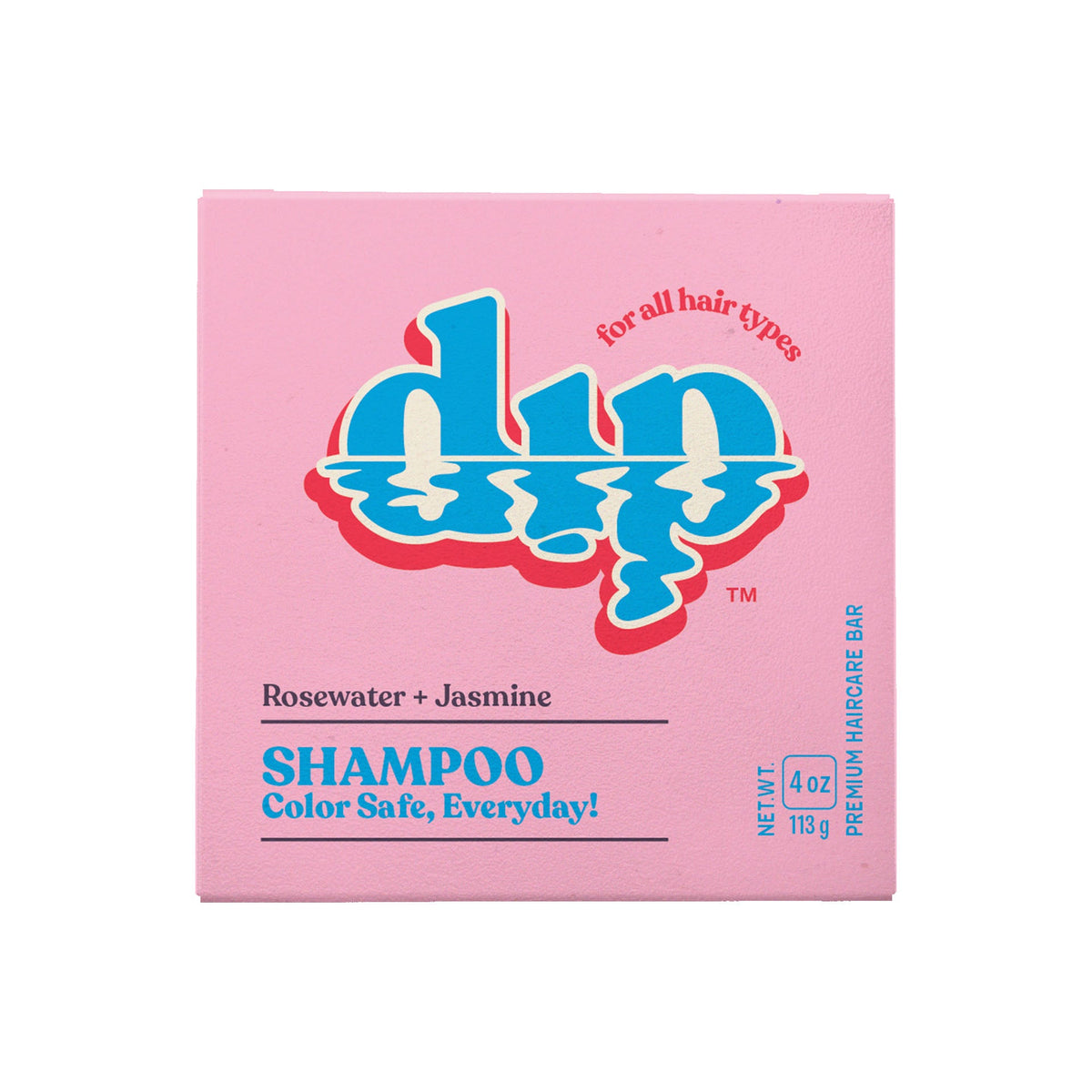 Champú en barra para el cuidado del color para uso diario - Agua de rosas y jazmín