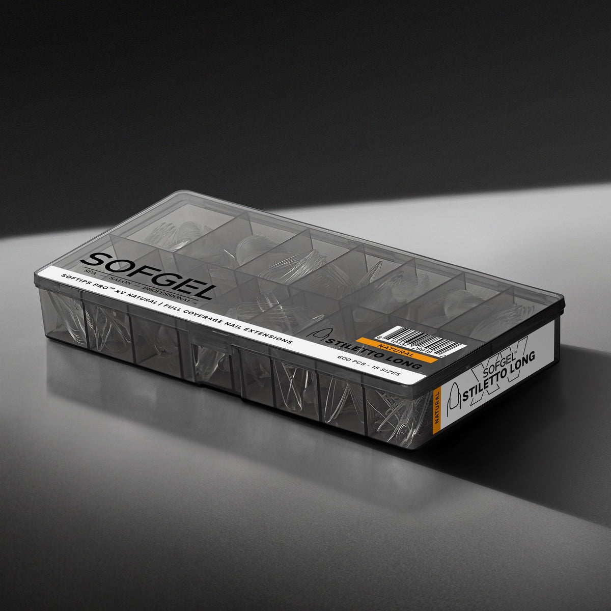 SOFTIPS PRO™ XV NATURAL - STILETTO LONG