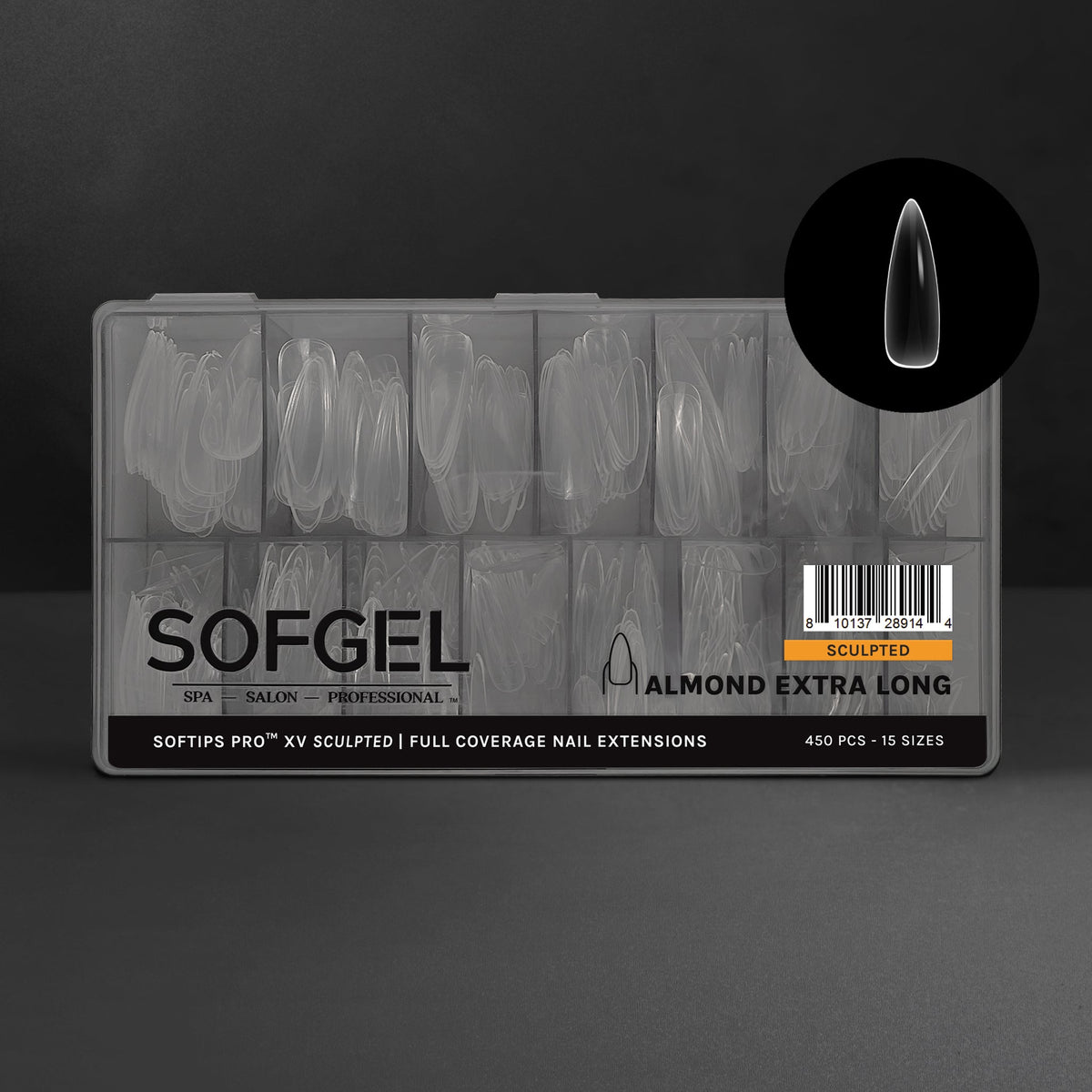 SOFTIPS PRO™ XV ESCULPIDO - ALMENDRA XL