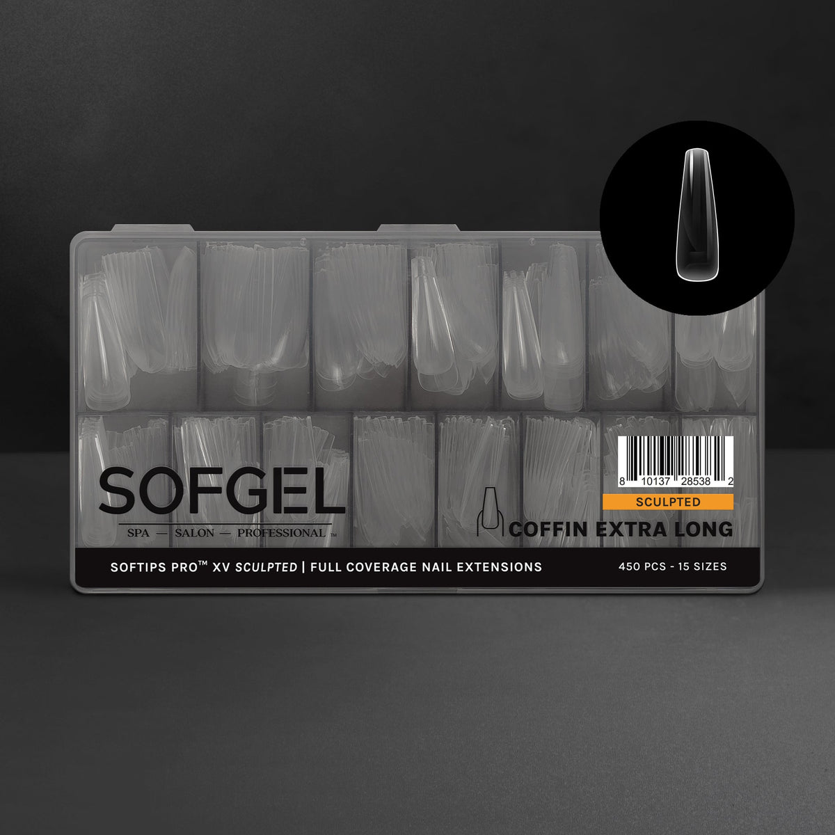 SOFTIPS PRO™ XV ESCULPIDO - ATAÚD XL
