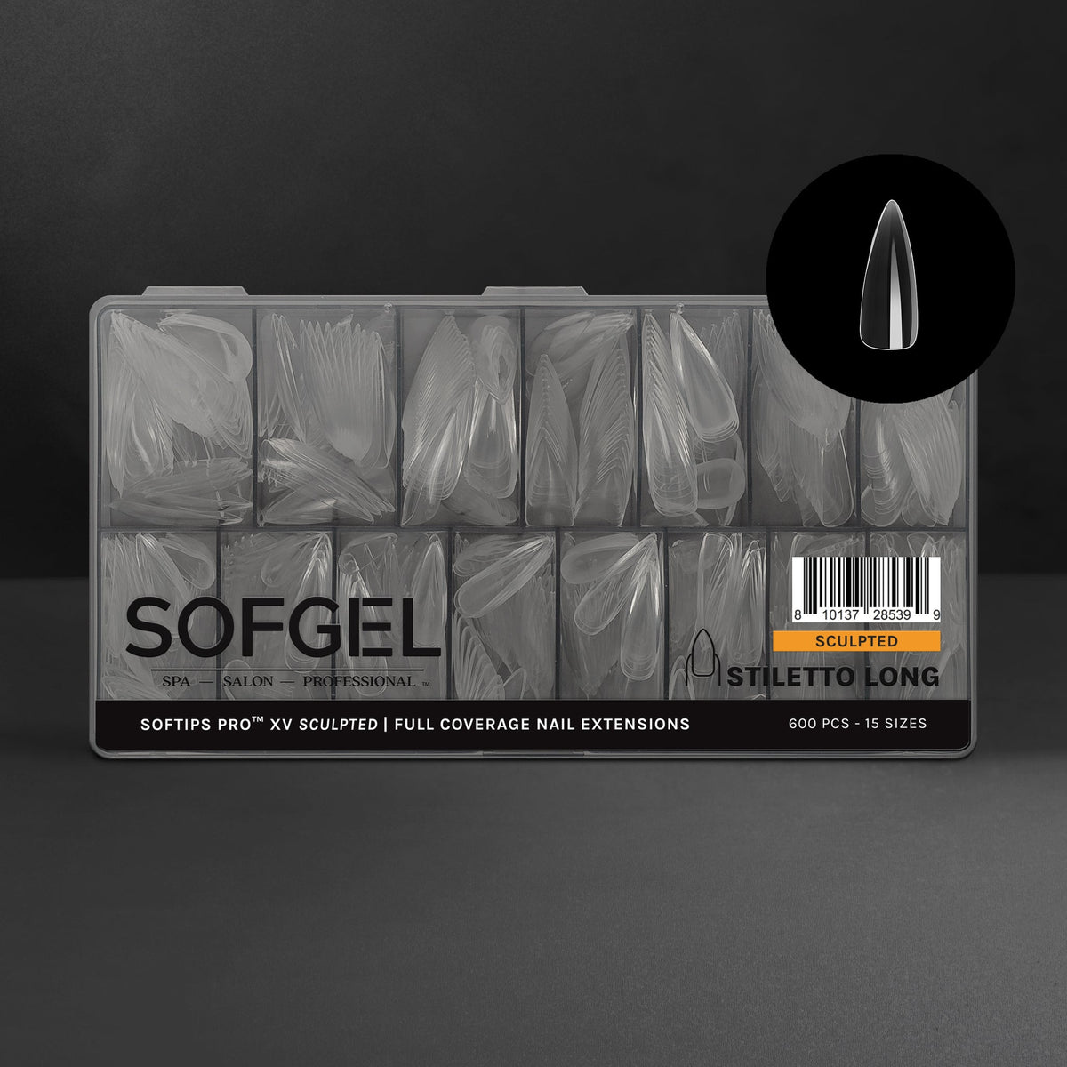 SOFTIPS PRO™ XV ESCULPIDO - STILETTO LARGO