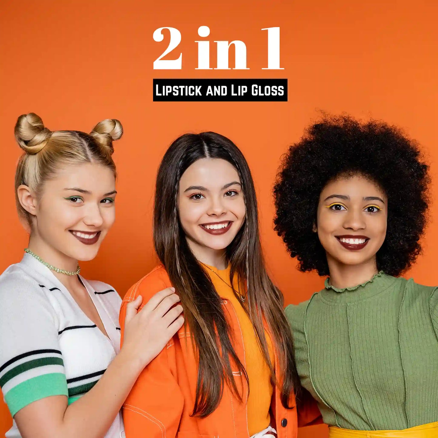 Combo de lápiz labial y brillo labial 2 en 1