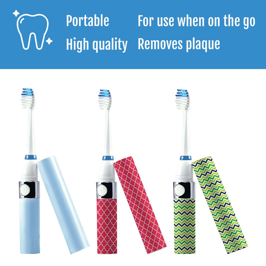 Family Bundle: Pursonic Portable Electric Toothbrush 3-Pack (Blue, Green, Pink)