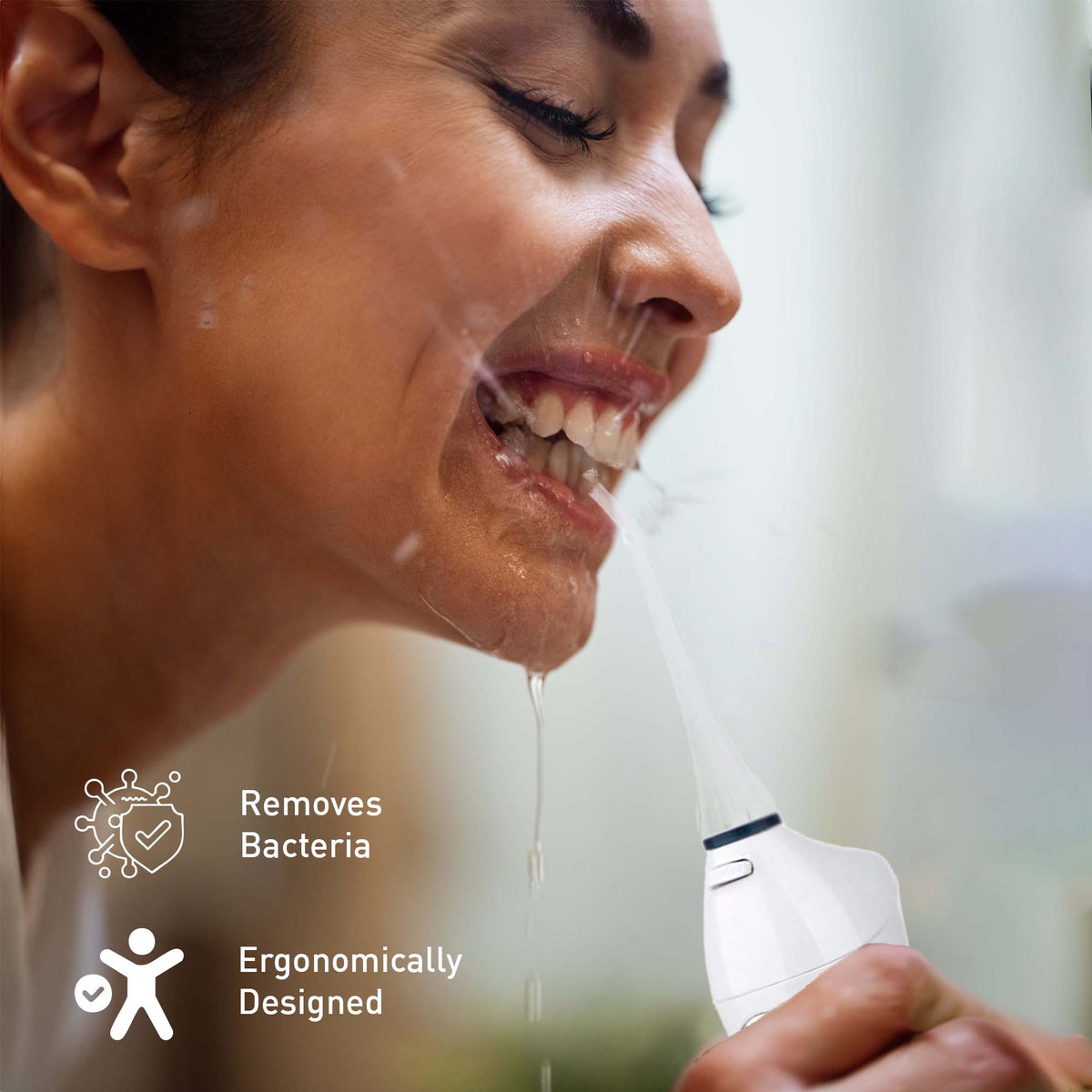 Paquete Pursonic Ultimate Oral Care: cepillo de dientes eléctrico inteligente, irrigador bucal, blanqueador LED y aceite ayurvédico.