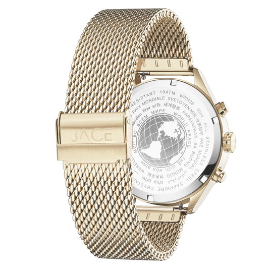 "SAO PAULO" MEN`S MESH BAND CHRONOGRAPH WATCH