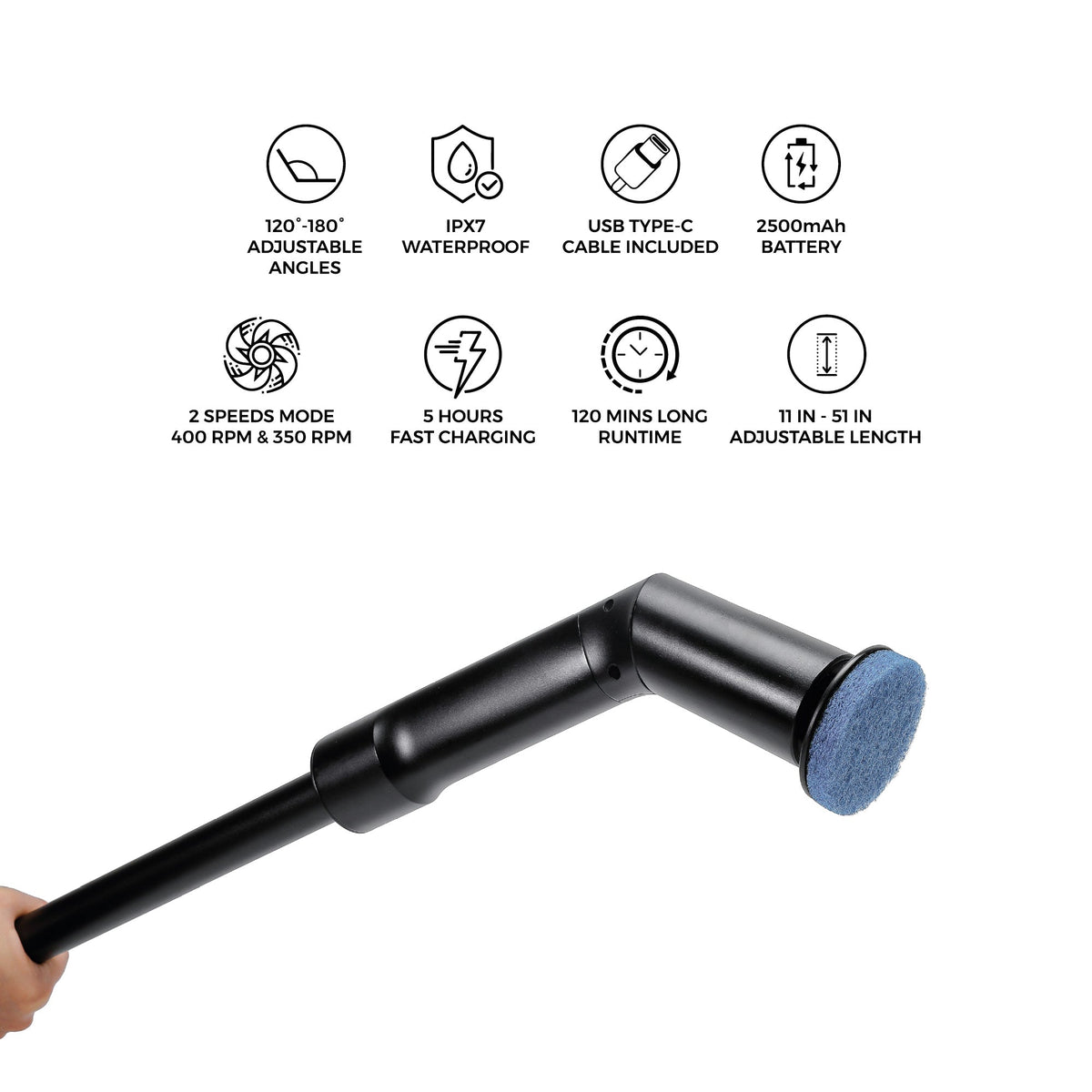 Cepillo eléctrico recargable y escalable: alcanza nuevas cotas en limpieza