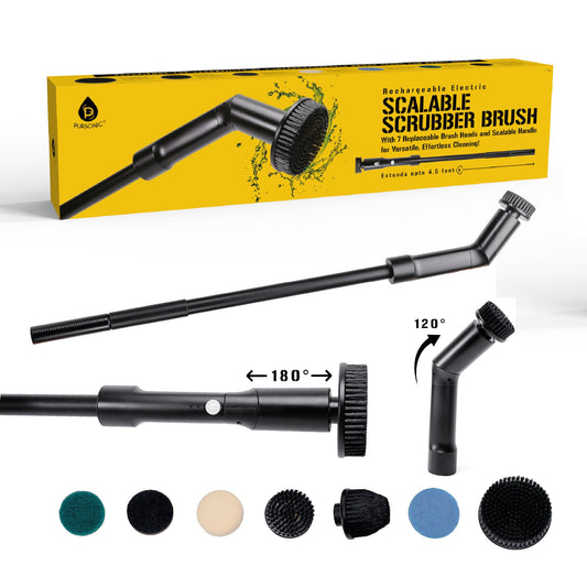 Rechargeable Electric Scalable Scrubber Brush – Reach New Heights in Cleaning