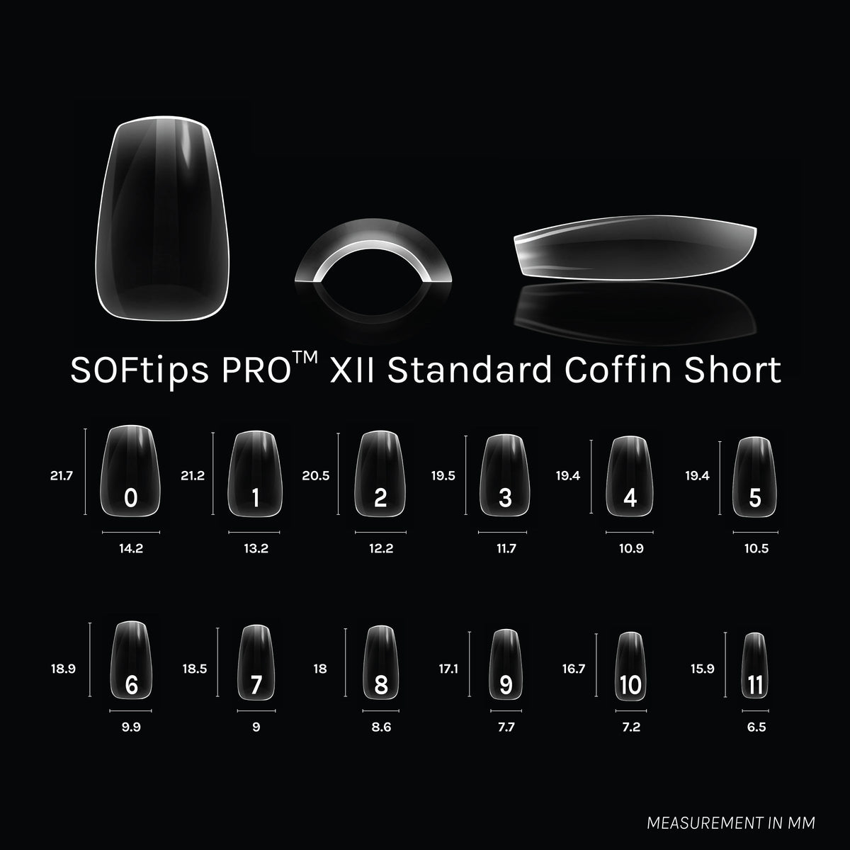 SOFTIPS PRO™ XII - Ataúd estándar corto