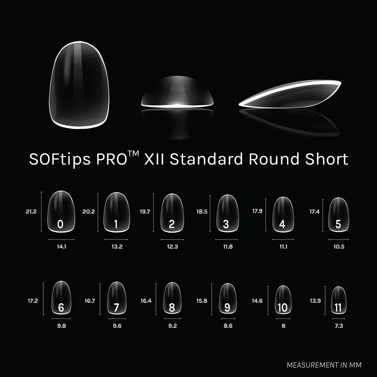 SOFTIPS PRO™ XII - Punta redonda estándar corta