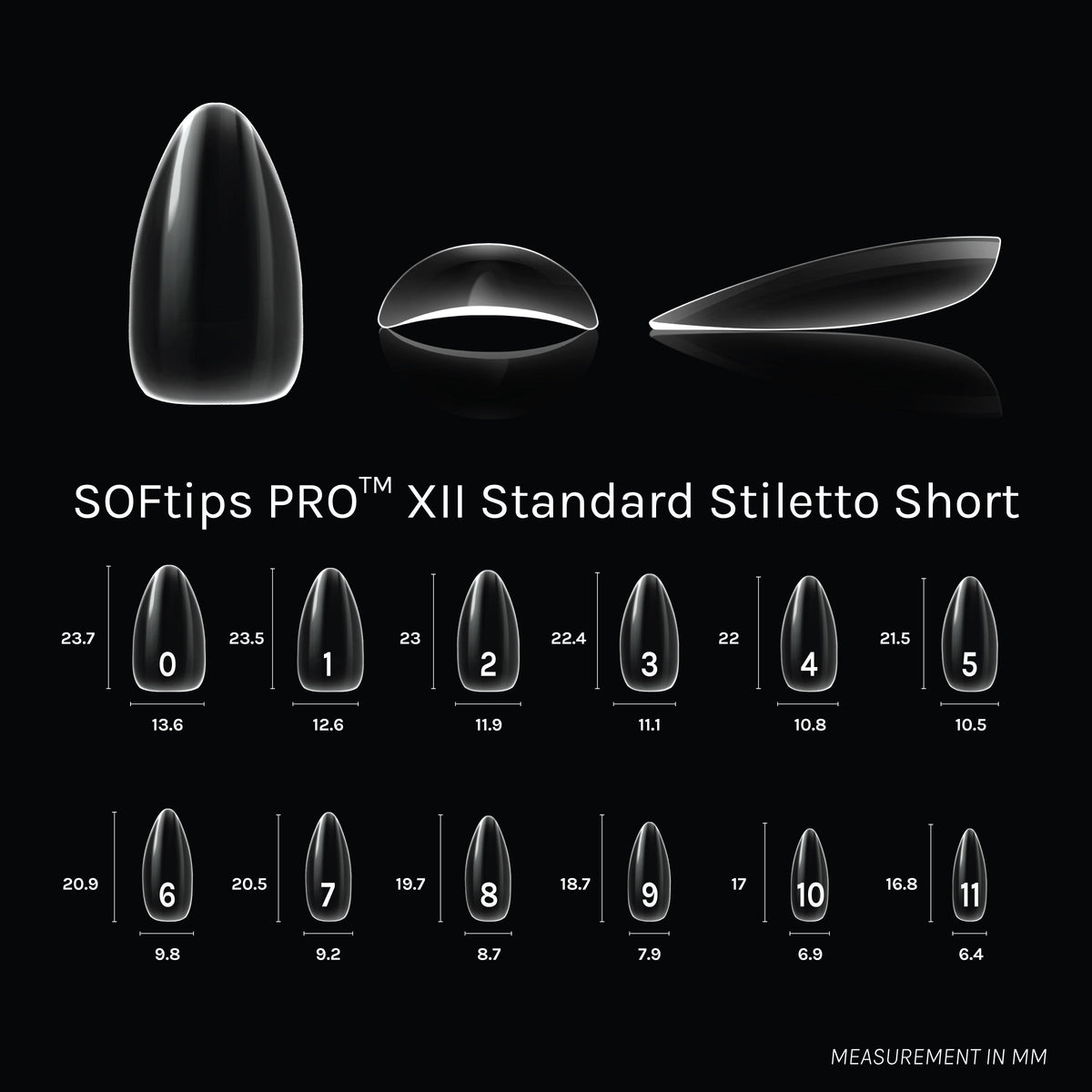 SOFTIPS PRO™ XII - Standard Stiletto Short