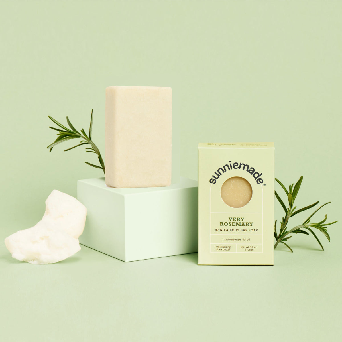 Very Rosemary Moisturizing Hand & Body Bar Soap