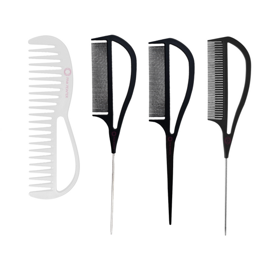 "Never Let Go" Salon Artist Style and Color Comb Kit (4pcs)