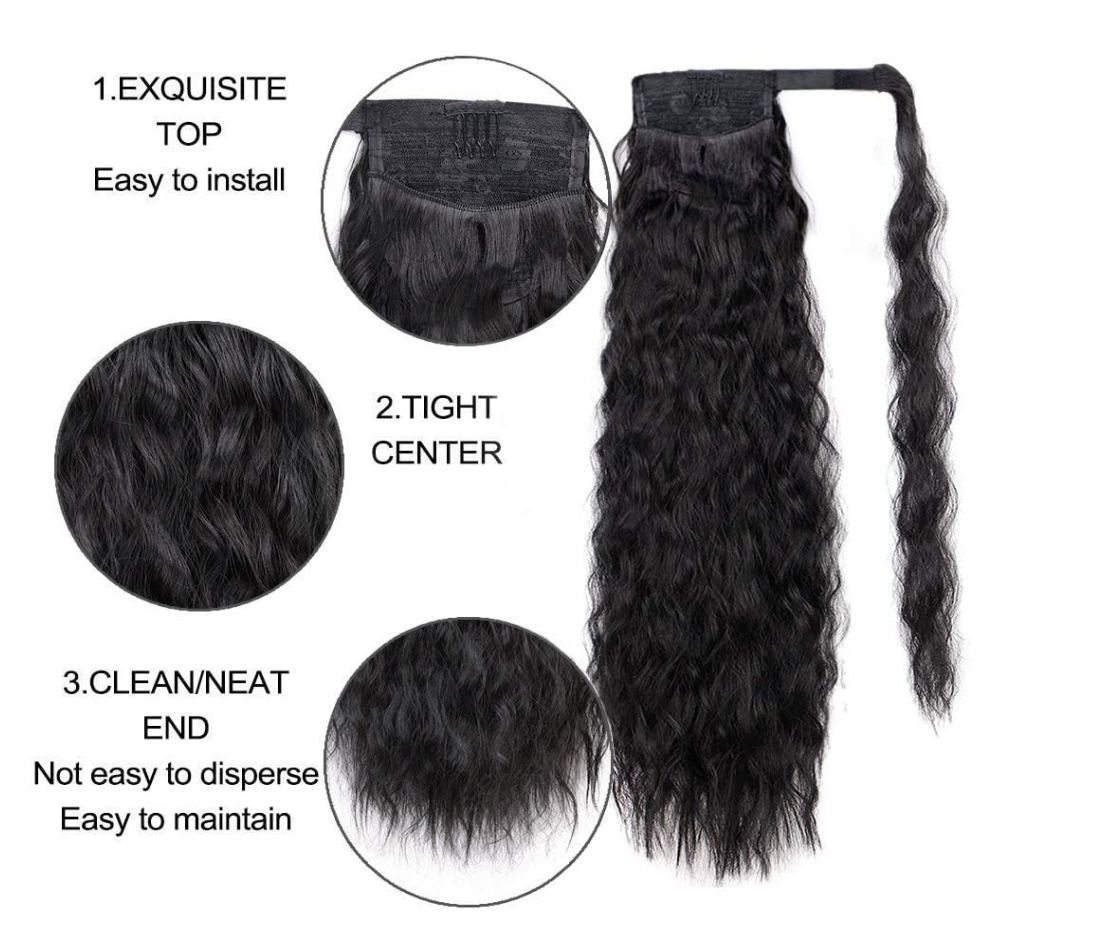 Copy This Trendy Hairstyle With 22" Core Wave Ponytail Now